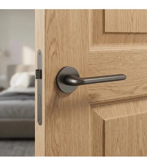 Poignée de porte graphite Scandi slim quincaillerie design