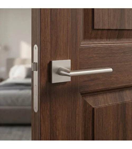 Poignée de porte nickel satiné PRIMULA poigné design