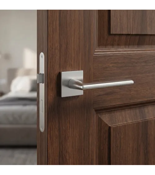 Poignée de porte chrome satiné PRIMULA poignée design