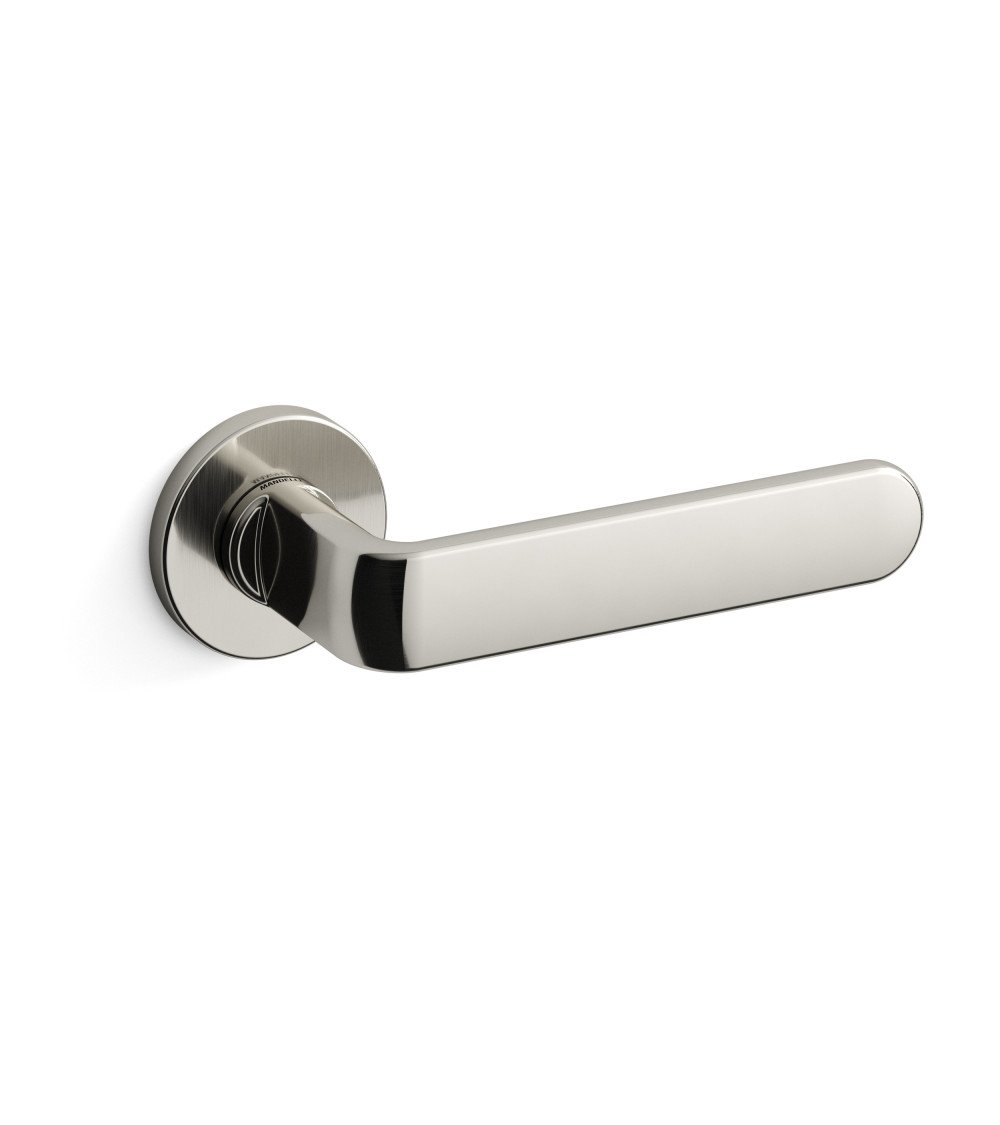 Poignée de porte nickel laqué Mandelli PP33 poignée design