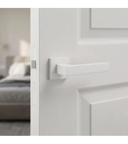 Poignée de porte blanche Focus poignée design