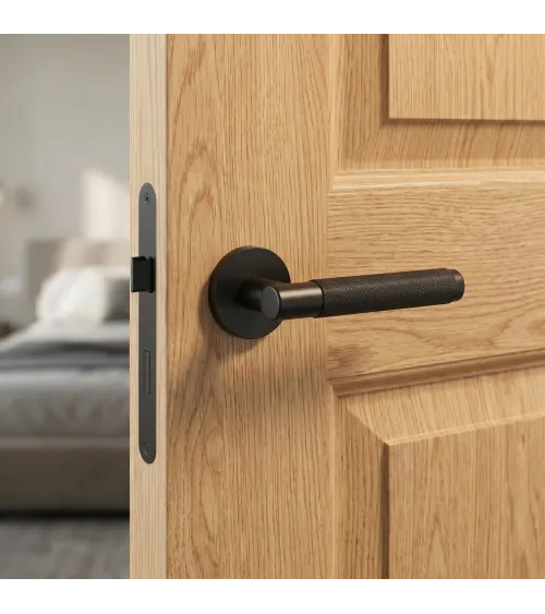 Poignée de porte noire mate MOLINIA poignée design