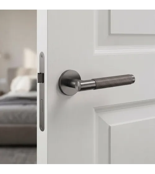 Poignée de porte anthracite MOLINIA quincaillerie design