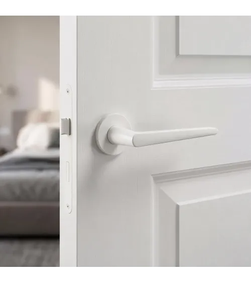 Poignée de porte blanche Arrow quincaillerie design