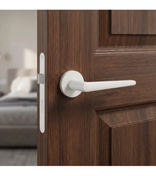 Poignée de porte blanche Arrow quincaillerie design