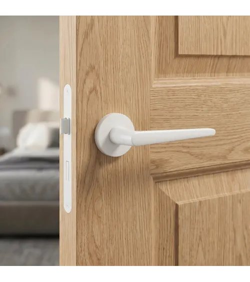 Poignée de porte blanche Arrow quincaillerie design