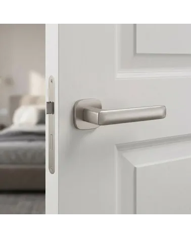 Poignées de porte de style contemporain STELLA carrées arrondies