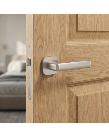 Poignées de porte de style contemporain STELLA carrées arrondies