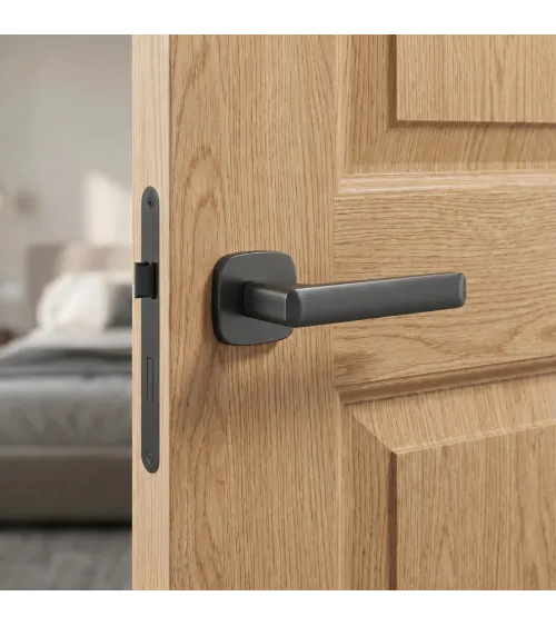Poignée de porte graphite STELLA quincaillerie design