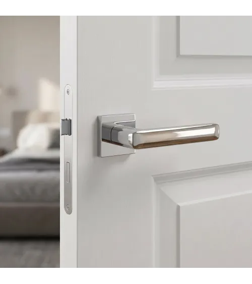 Poignée de porte chrome poli STELLA poignée design