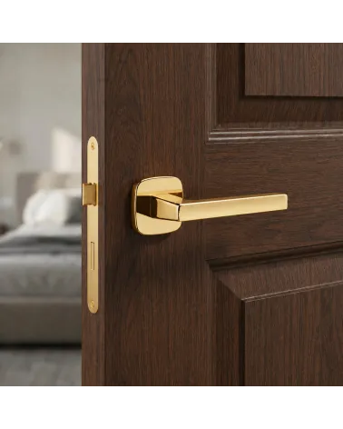 Poignées de porte or poli PEA