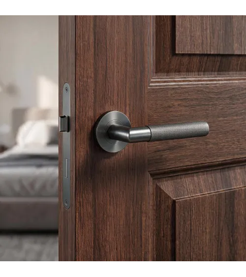 Poignée de porte anthracite OVAL 1742 poignée design