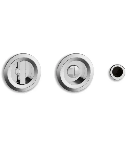 Poignées pour porte coulissante Twin chrome poli