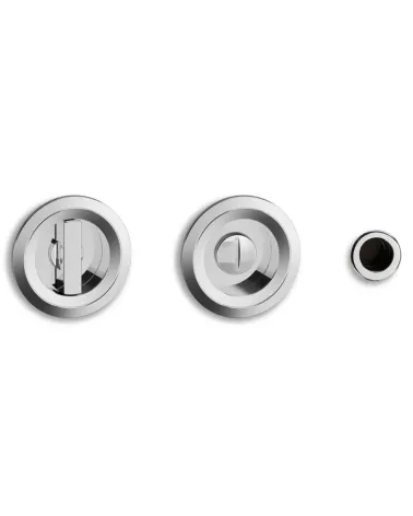 Poignées pour porte coulissante Twin chrome poli
