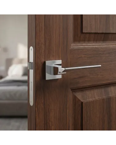 Poignée de Porte Chrome Poli à l'éclat harmonieux - Modèle TENDER