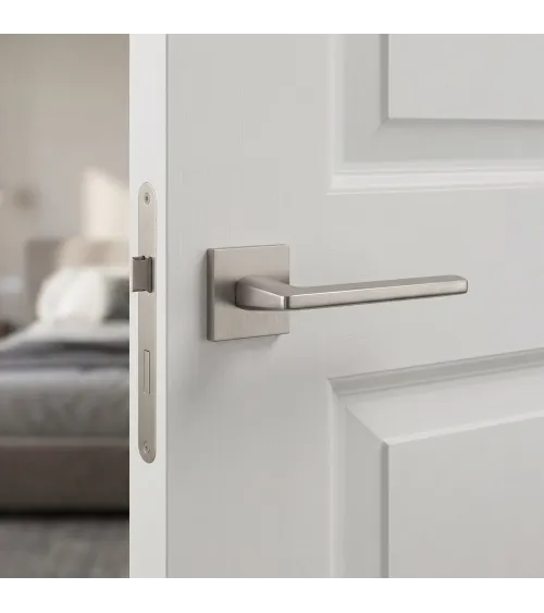 Poignée de porte Nickel brossé EURA poignée design
