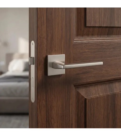Poignée de porte Nickel brossé EURA poignée design