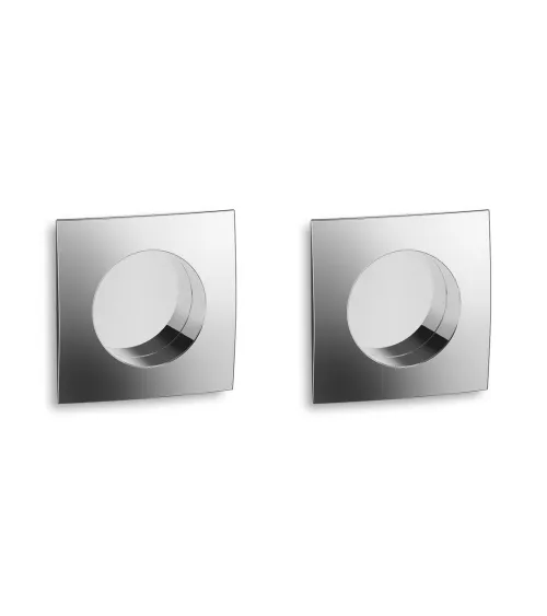 Poignées pour porte coulissante Patch chrome poli