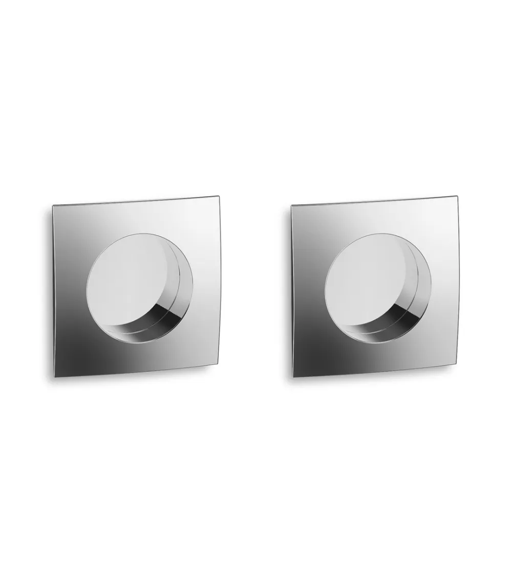 Poignées pour porte coulissante Patch chrome poli
