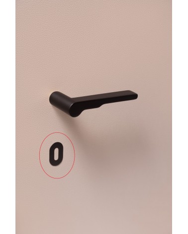 Rosace de porte VERUM slim, à clé de chambre -  poignée design