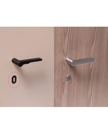 Rosace de porte VERUM standard, à clé de chambre -  poignée design