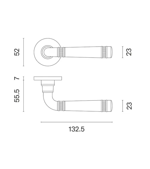 Poignée de porte Laiton BERULA