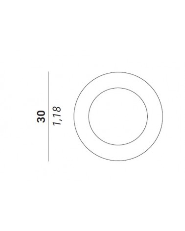 Rondelle de 30mm pour condamnation WC Verum Atlanta/Wind/Pure -  poignée design