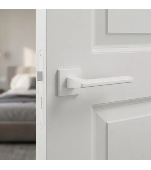 Poignée de porte blanche YUKA quincaillerie design