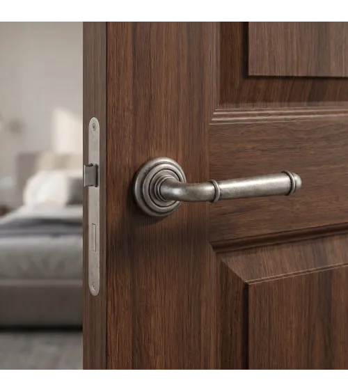 Poignée de porte vieil argent Mandelli Hartu poignée design