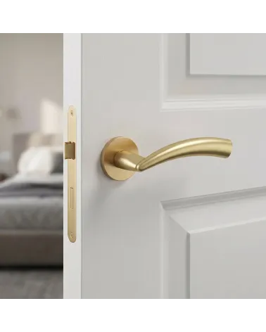 Poignées de porte or mat Mandelli Nadir