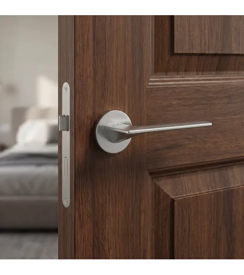 Poignée de porte chrome brossé Line GIULIA poignée design