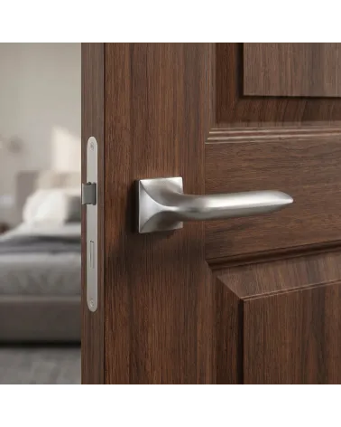 Poignée de Porte Chrome Satiné pour un éclat doux et subtil - Modèle GLADIOLA