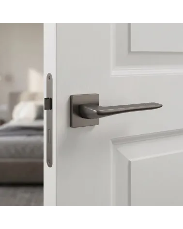 Poignée de Porte Graphite au charme sombre et raffiné - Modèle IRIS