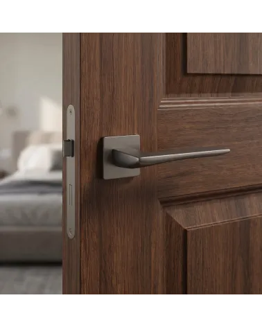 Poignée de Porte Graphite au charme sombre et raffiné - Modèle IRIS