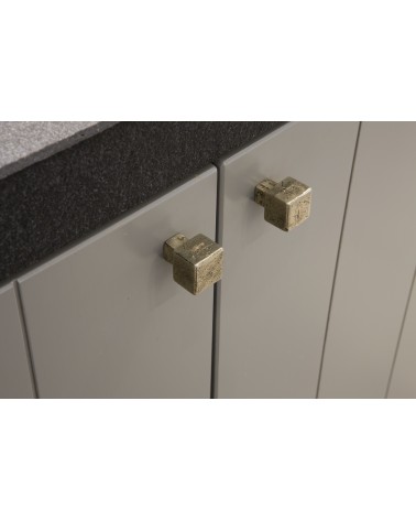 Bouton de Meuble en bronze sobre et chaleureux PQ -  poignée design