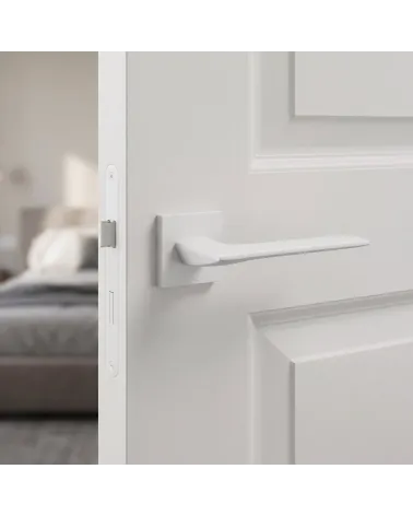 Poignée de Porte Blanche Lumineuse et Intemporelle - Line GIULIA