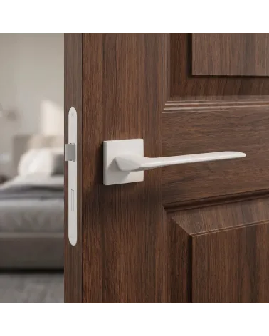 Poignée de Porte Blanche Lumineuse et Intemporelle - Line GIULIA