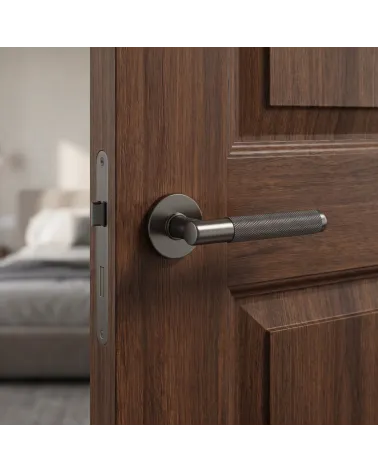Poignée de Porte Texturée pour une déco authentique - Modèle Time Slim