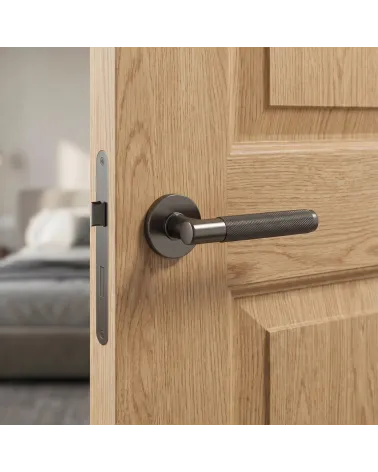 Poignée de Porte Texturée pour une déco authentique - Modèle Time Slim