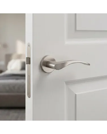 Poignée de Porte Nickel Brossé Intemporelle et Subtile - Modèle TUPAI 1927