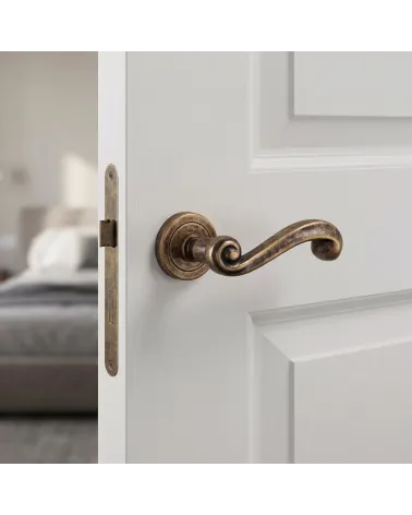 Poignée de Porte Or Antique Raffinée et Prestigieuse - Modèle TUPAI 738