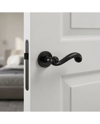 Poignée de Porte Noire Élégante et Captivante - Modèle TUPAI 738