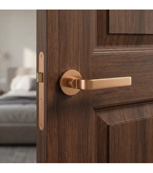 Poignée de porte cuivre Ento Zai poignée design