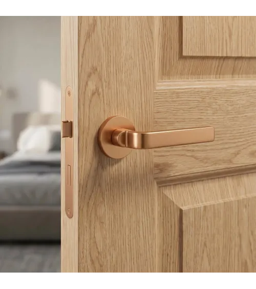Poignée de porte cuivre Ento Zai poignée design