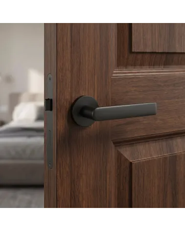 Poignées de porte couleur noire REWA