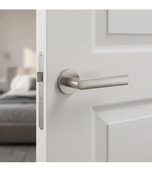 Poignée de porte nickel brossé REWA poignée design