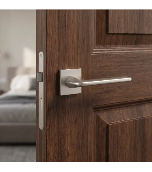 Poignée de porte nickel satiné LILA poignée design