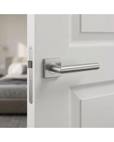 Poignée de Porte Coloris Inox Raffinée et Durable - KVADRAT 1701