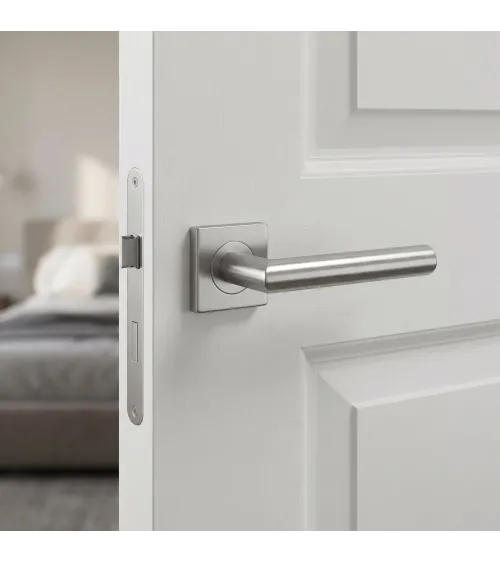 Poignée de porte sur plaque carrée KVADRAT 1701 couleur 1