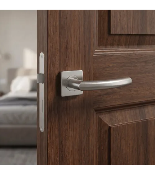 Poignée de porte couleur inox KVADRAT 1707